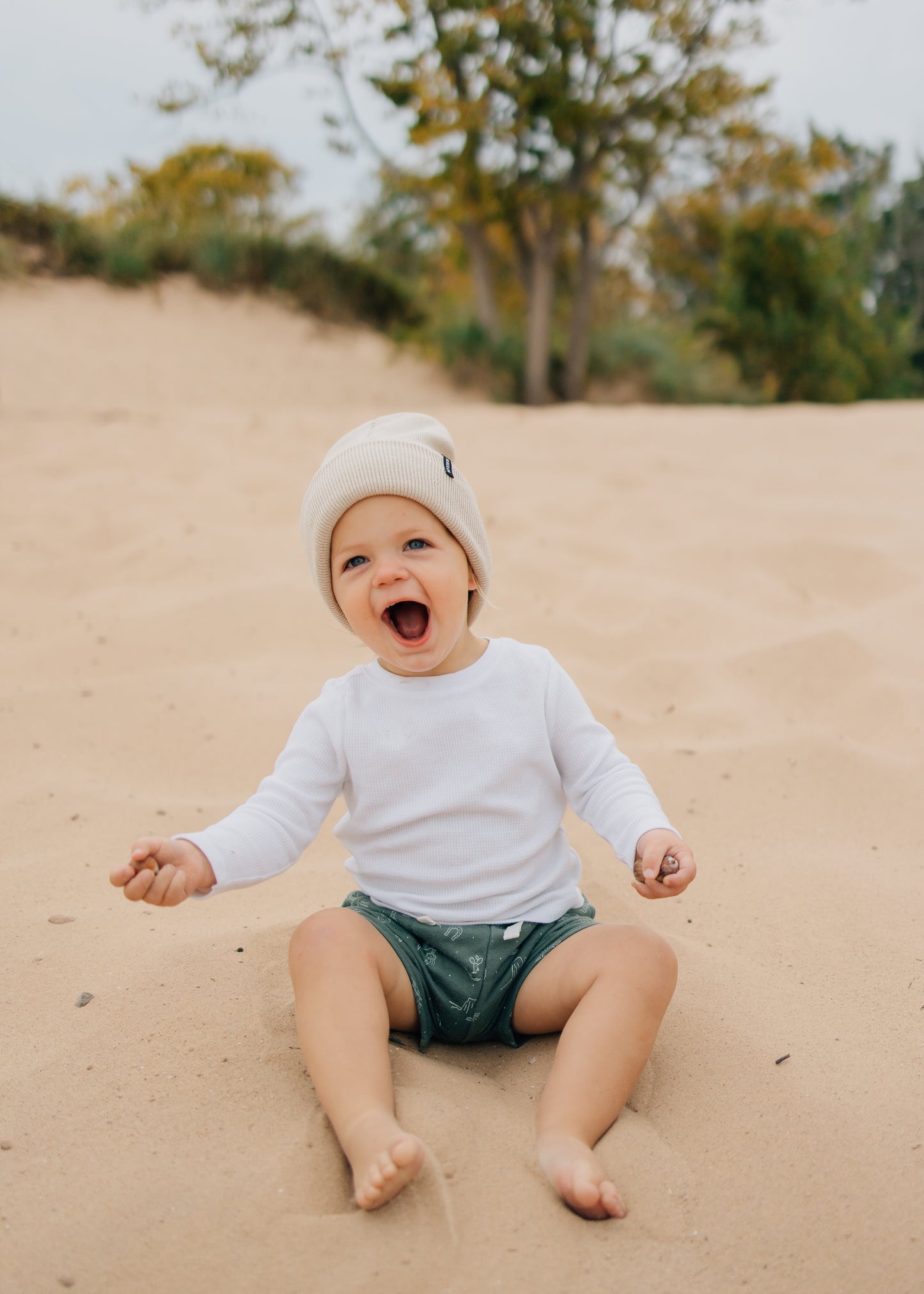 Barefoot- Beige Beanie