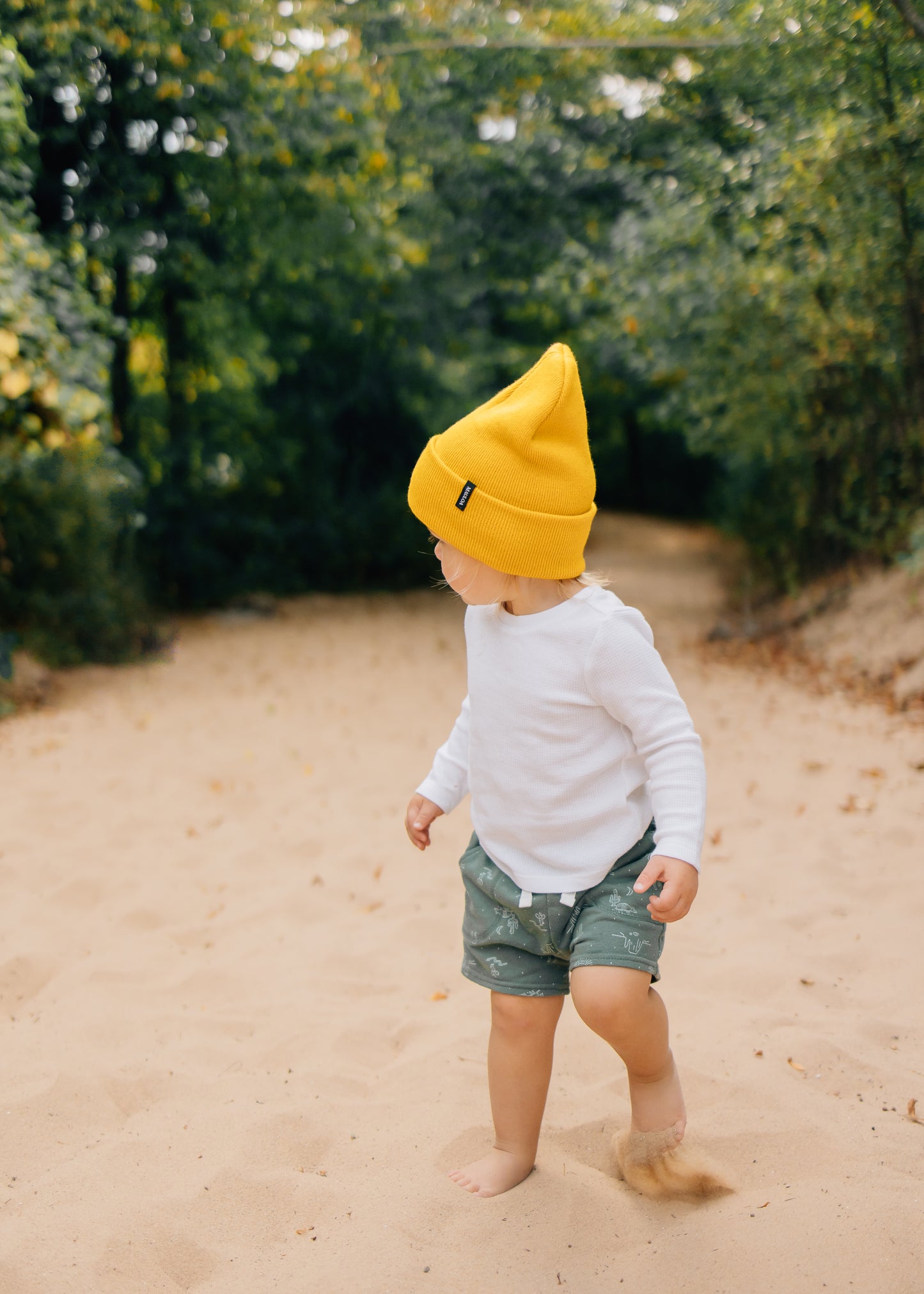 Barefoot- Mustard Beanie