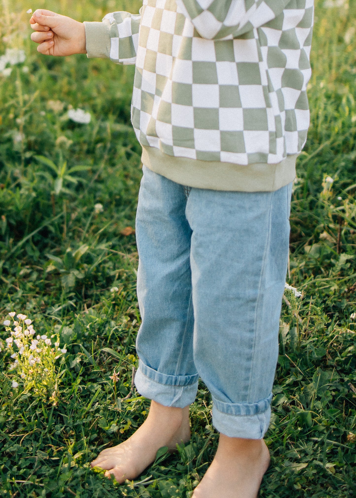 Relaxed straight denim
