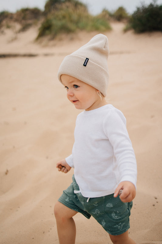 Barefoot- Beige Beanie