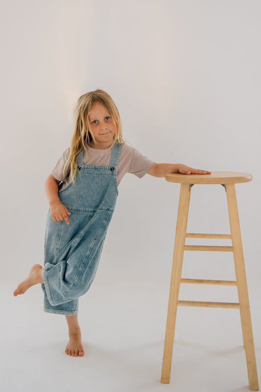 Oversized baggy overalls- Denim